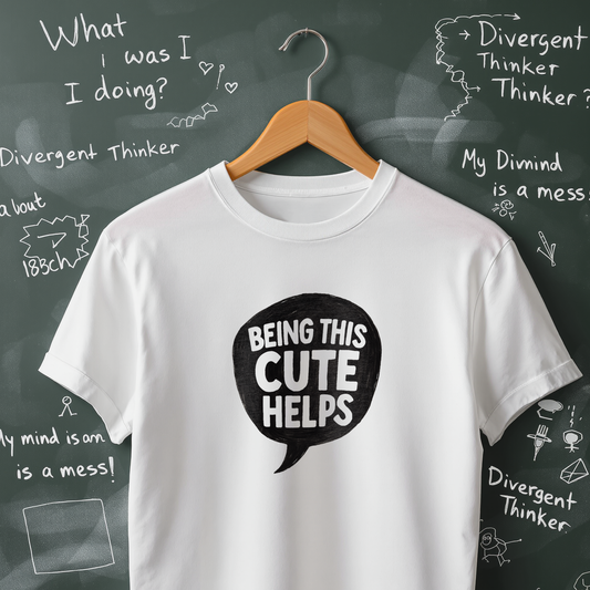 Being This Cute Helps - T-Shirt