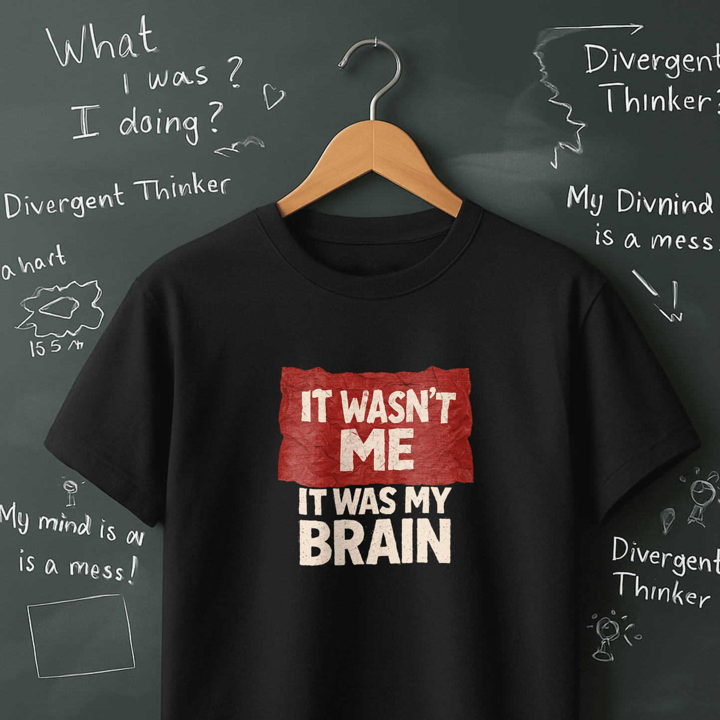 It Wasn't Me it Was My Brain T-Shirt