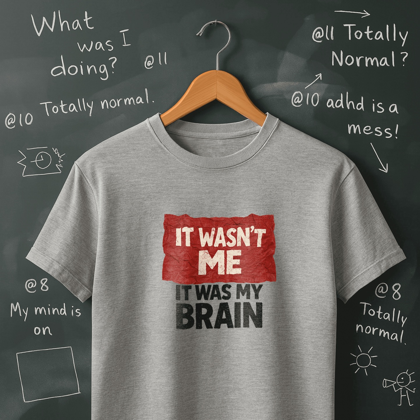It Wasn't Me it Was My Brain T-Shirt