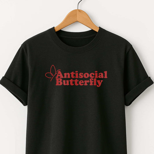 Antisocial Butterfly T-Shirt — Funny Introvert Tee