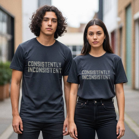 Consistently Inconsistent T-Shirt — Funny Graphic Tee for Quirky Self-Expression