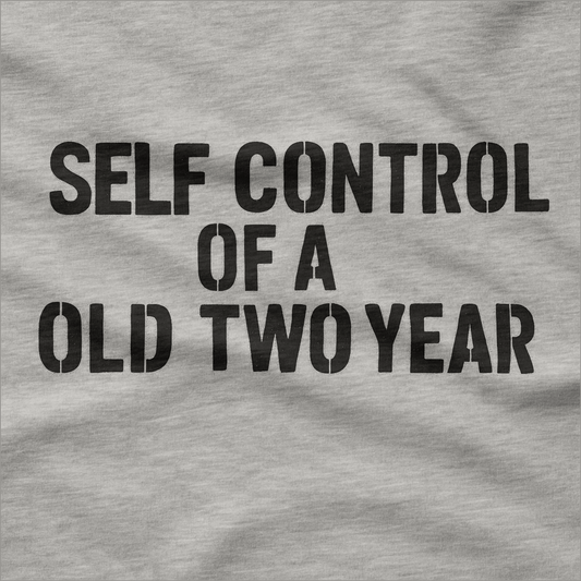 Self Control of a Two Year Old - T-Shirt