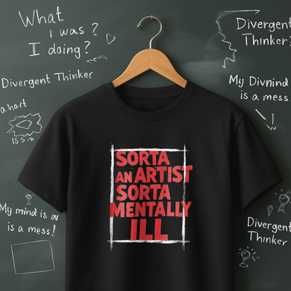 Sorta an Artist Sorta Mentally Ill T-Shirt