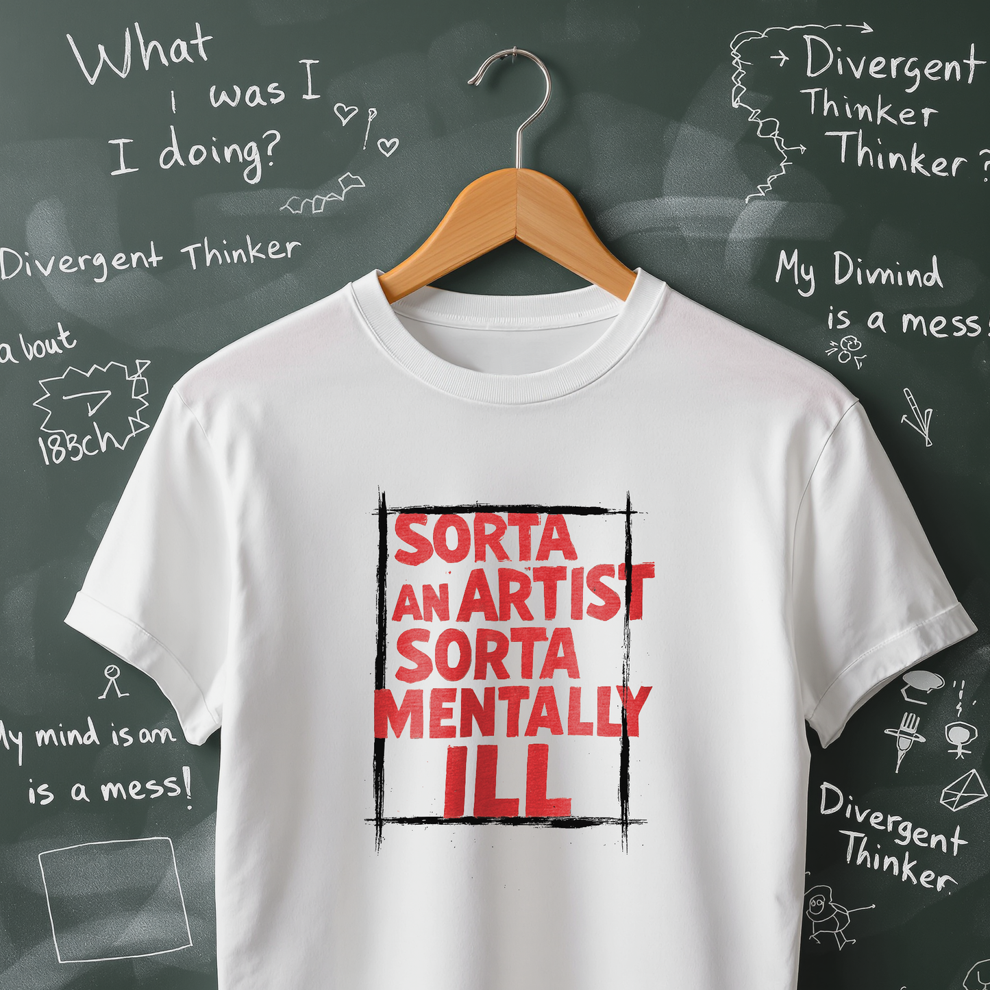 Sorta an Artist Sorta Mentally Ill T-Shirt