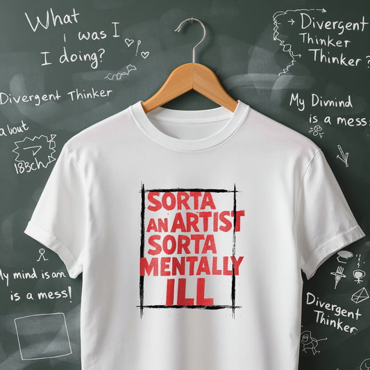 Sorta an Artist Sorta Mentally Ill T-Shirt