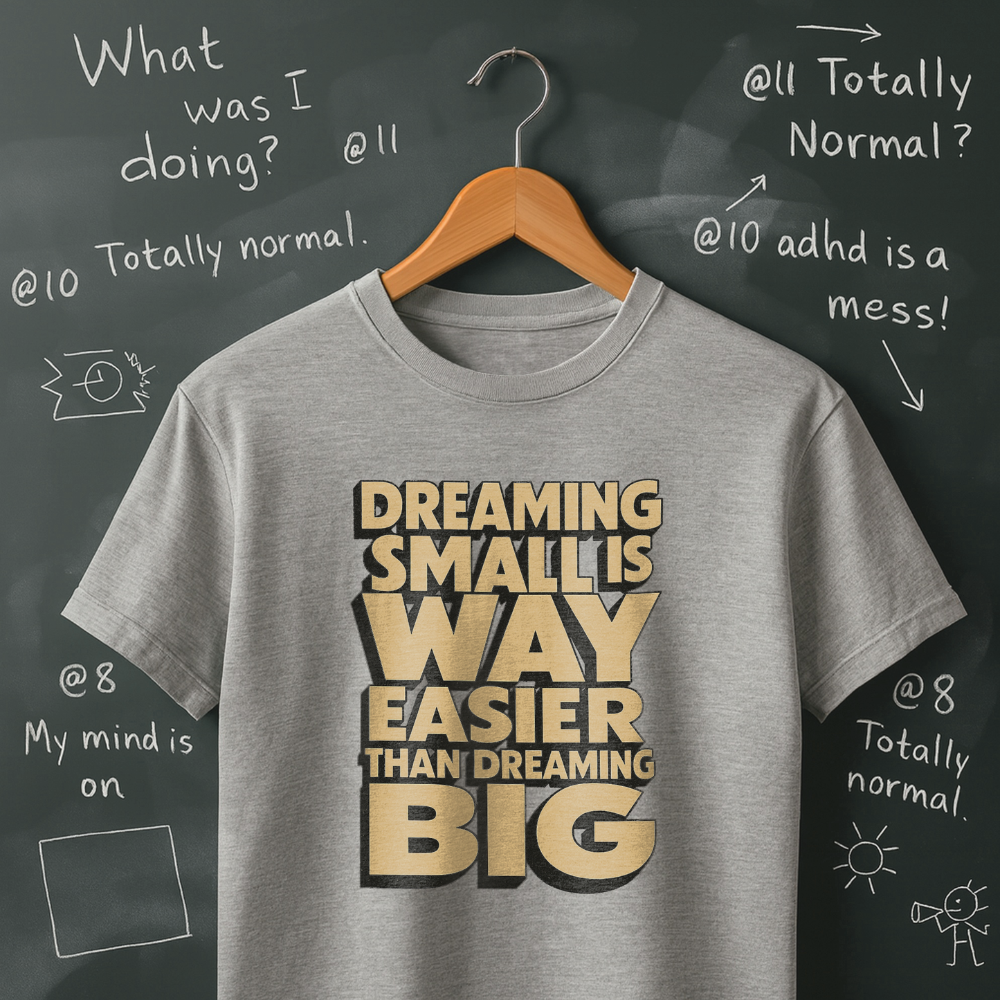 Dreaming Small is Way Easier Than Dreaming Big T-Shirt