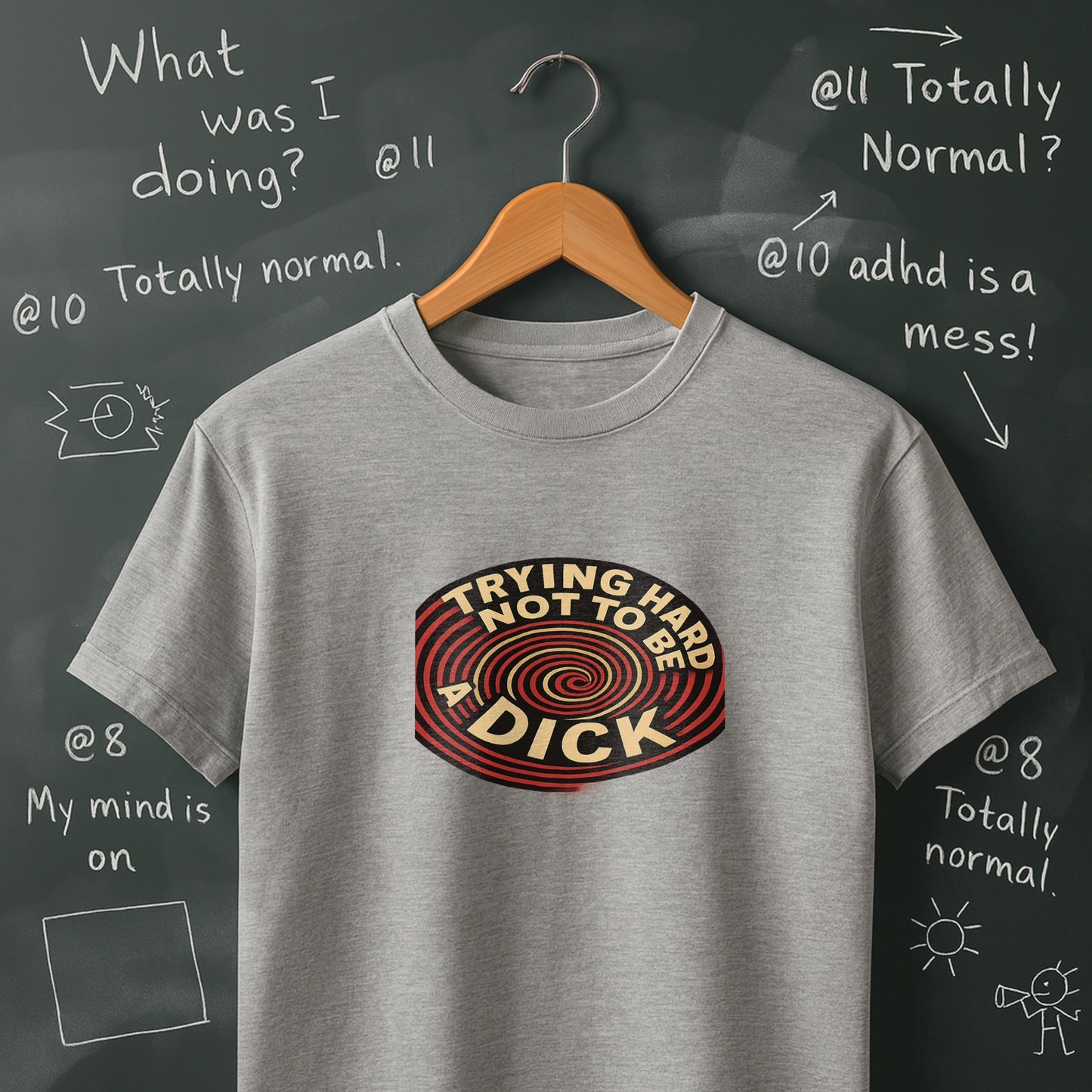 Trying Hard Not to be a Dick T-Shirt