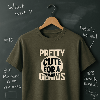 Pretty Cute for a Genius T-Shirt
