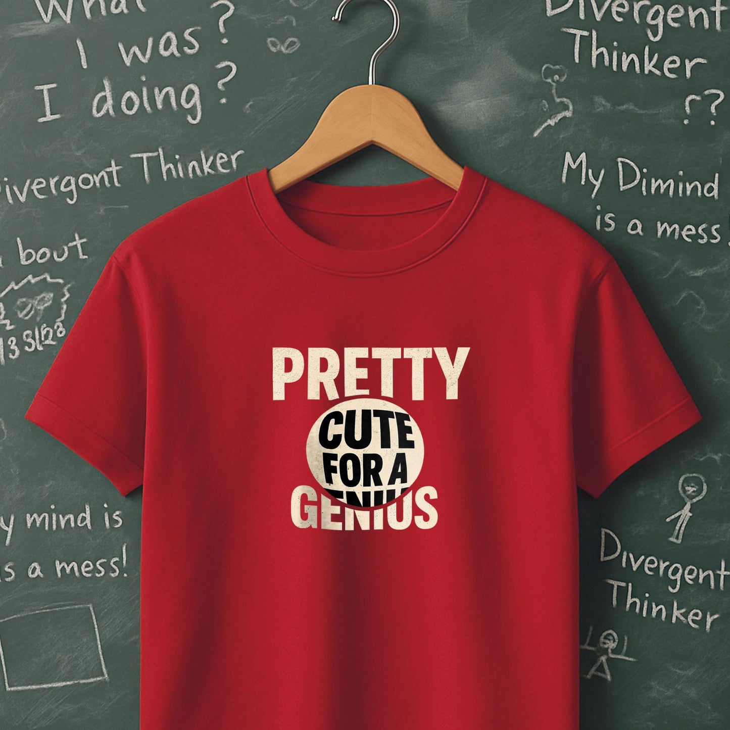 Pretty Cute for a Genius - T-Shirt