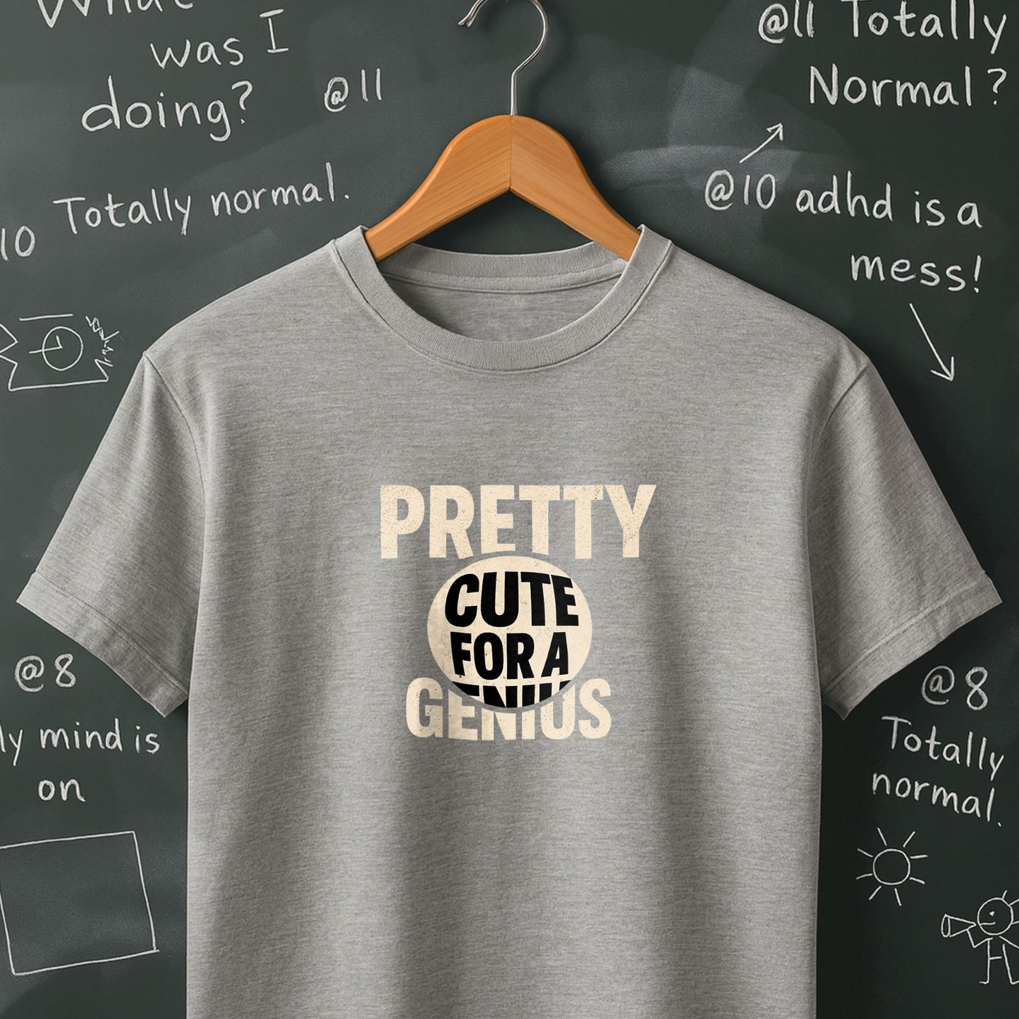 Pretty Cute for a Genius - T-Shirt