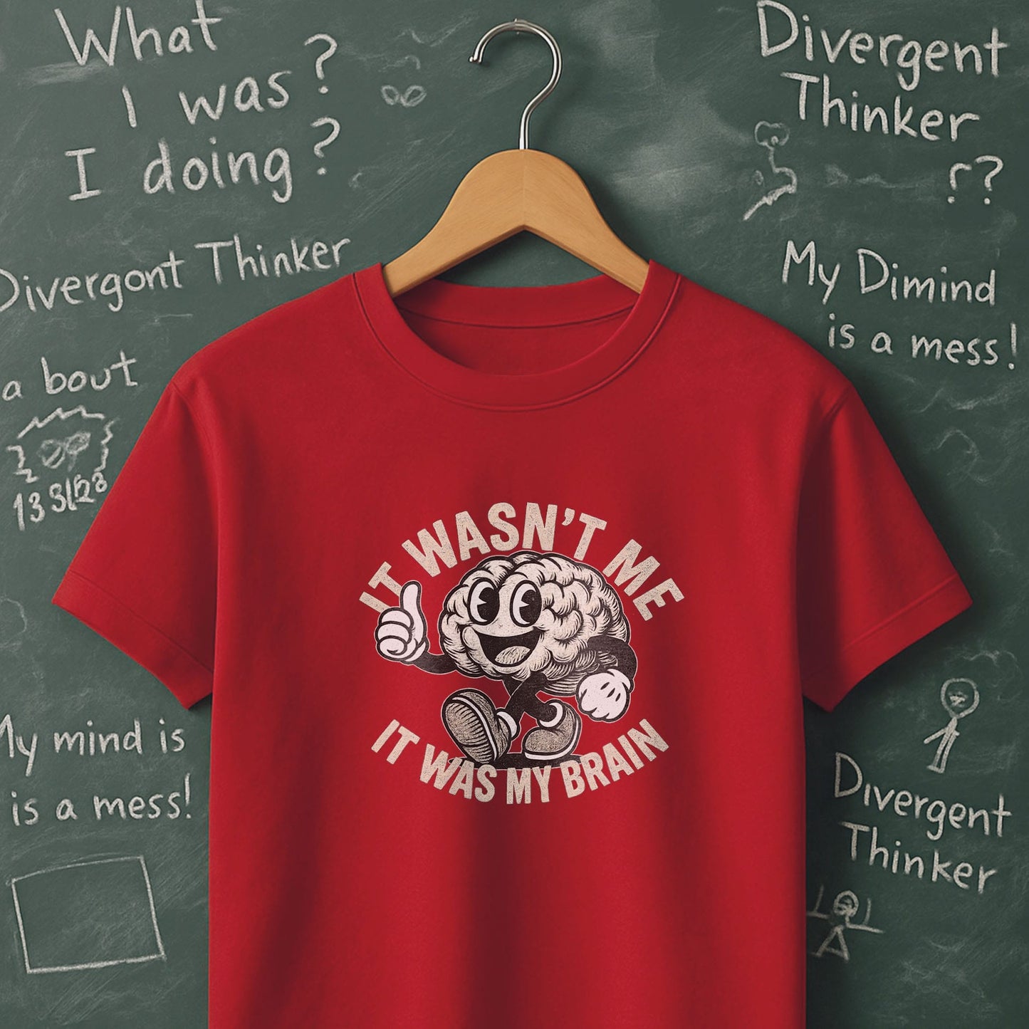 It Wasn't Me it Was My Brain - T-Shirt