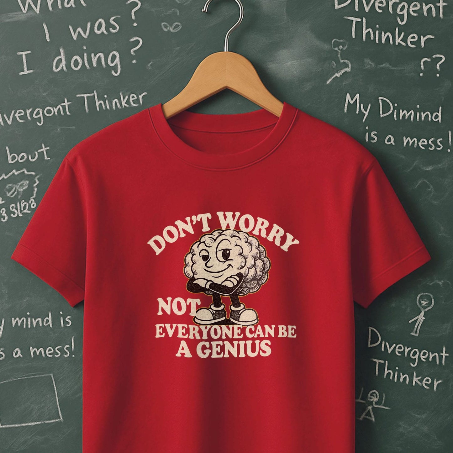 Don't Worry Not Everybody Can Be a Genius - T-Shirt