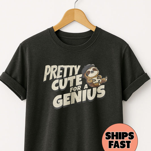 Pretty Cute for a Genius - T-Shirt