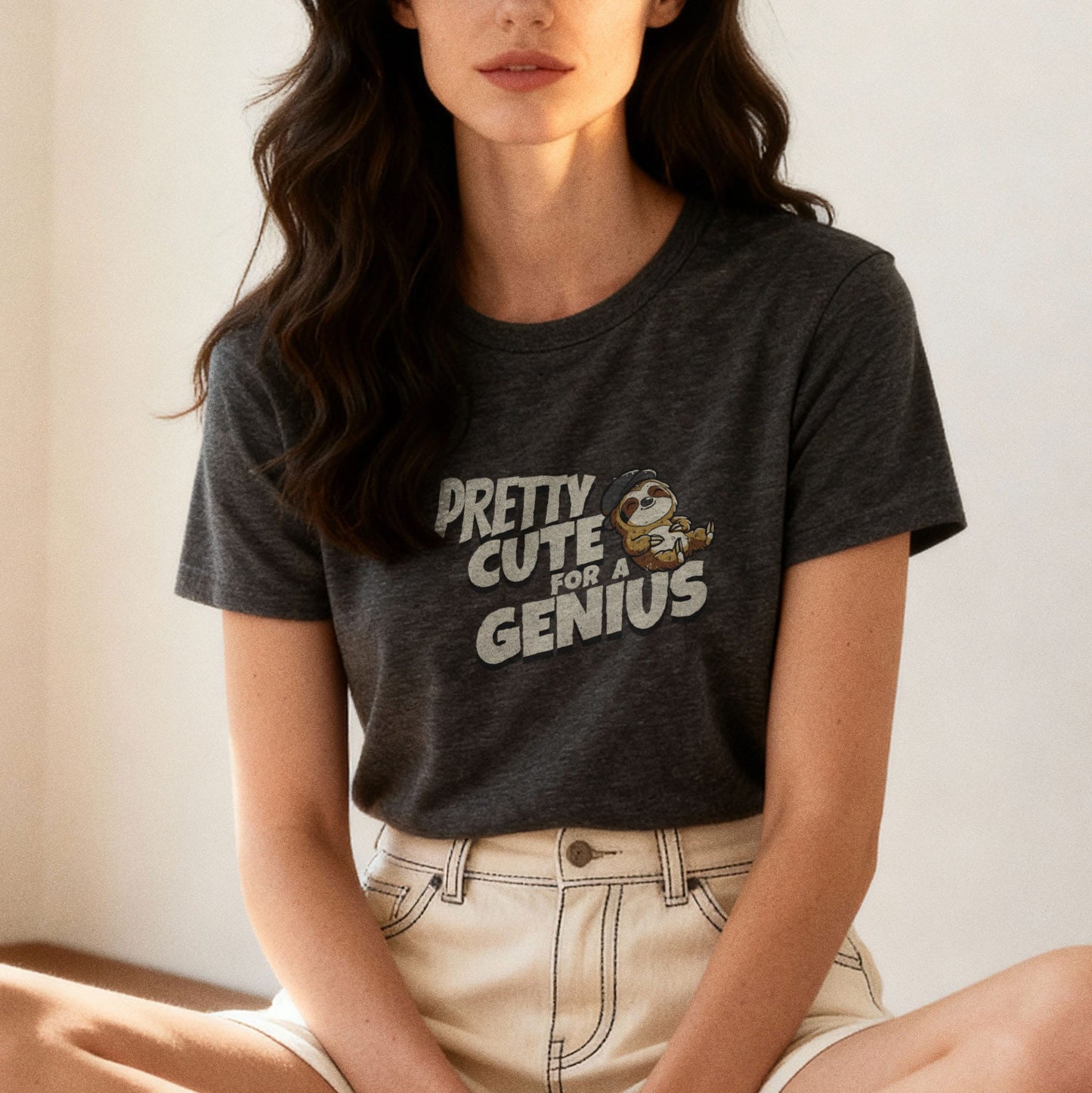 Pretty Cute for a Genius - T-Shirt