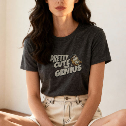 Pretty Cute for a Genius - T-Shirt