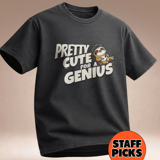 Pretty Cute for a Genius - T-Shirt