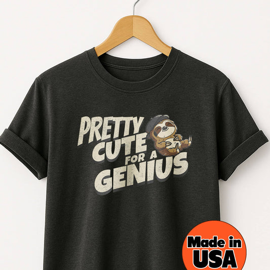 Pretty Cute for a Genius - T-Shirt