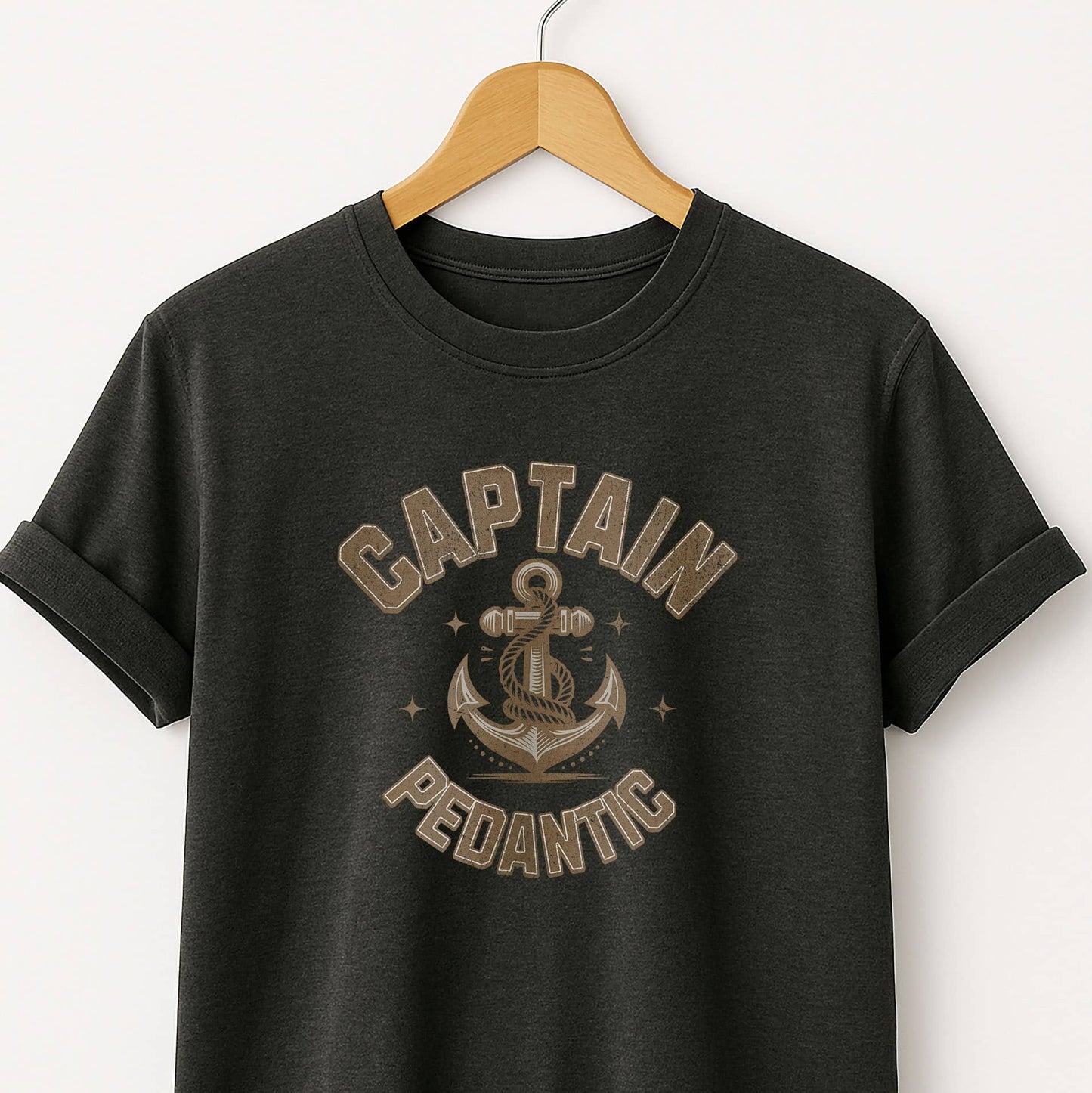 Captain Pedantic T-Shirt — Funny Nerdy Captain Design