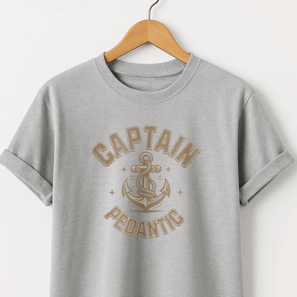 Captain Pedantic T-Shirt — Funny Nerdy Captain Design