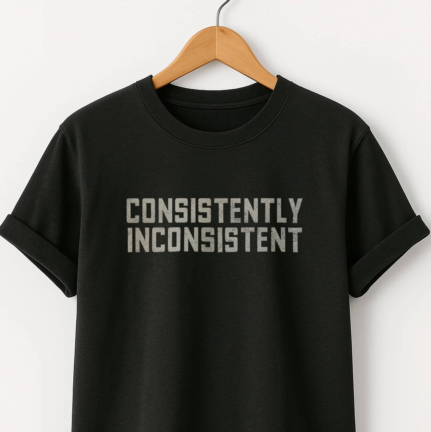 Consistently Inconsistent T-Shirt — Funny Graphic Tee for Quirky Self-Expression