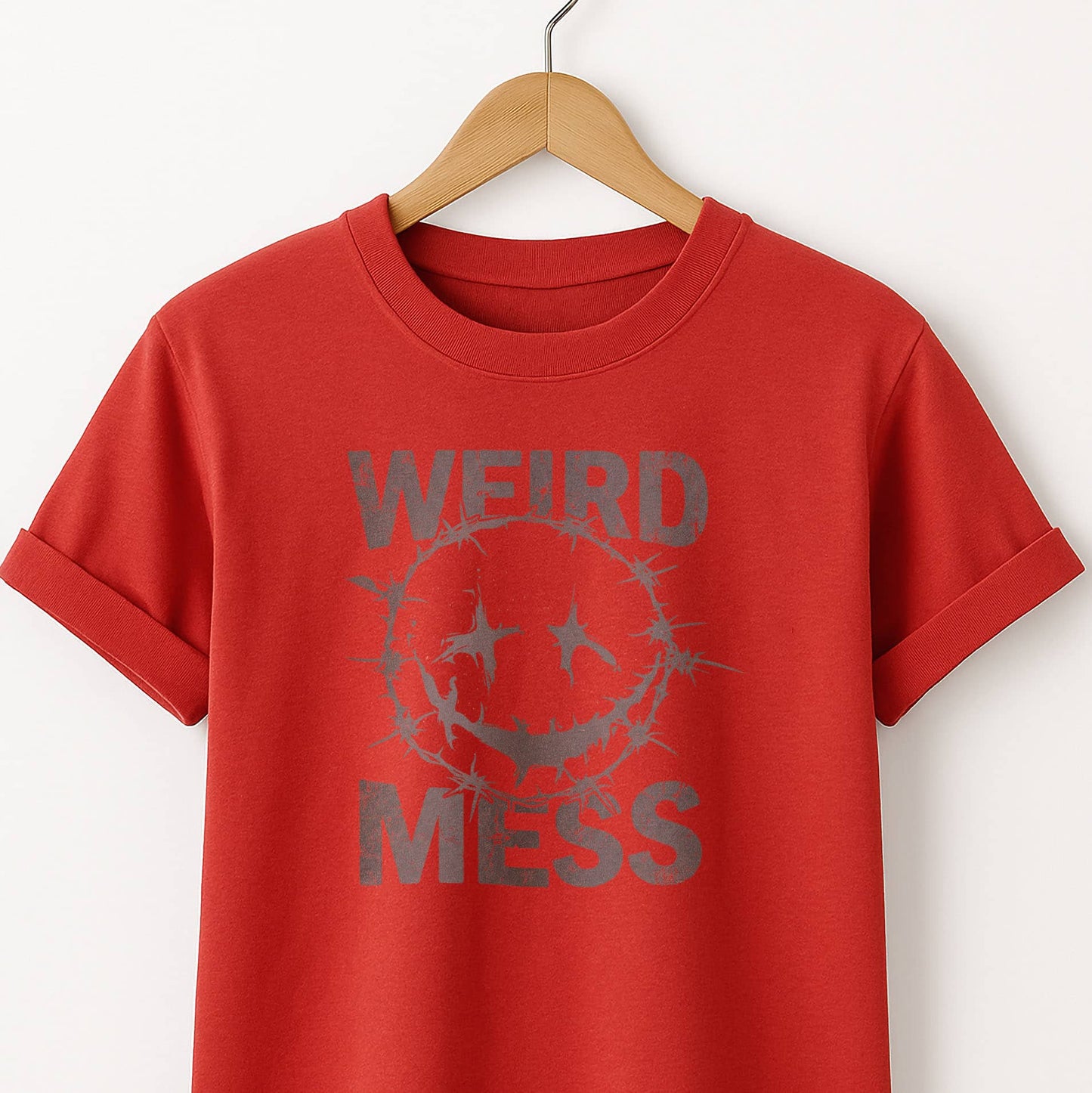 Weird Mess Graphic Funny Self-Deprecating Tee