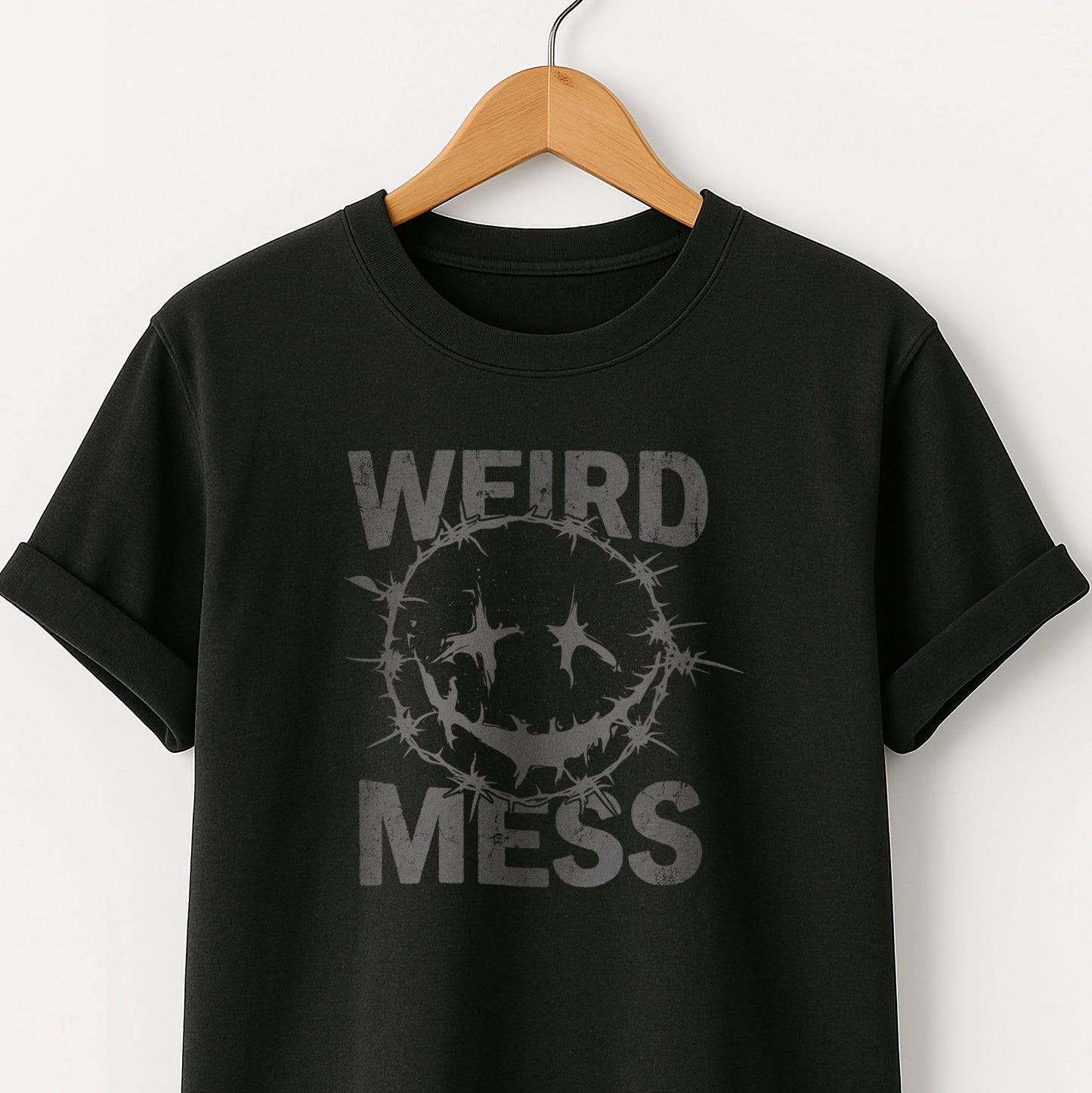 Weird Mess Graphic Funny Self-Deprecating Tee