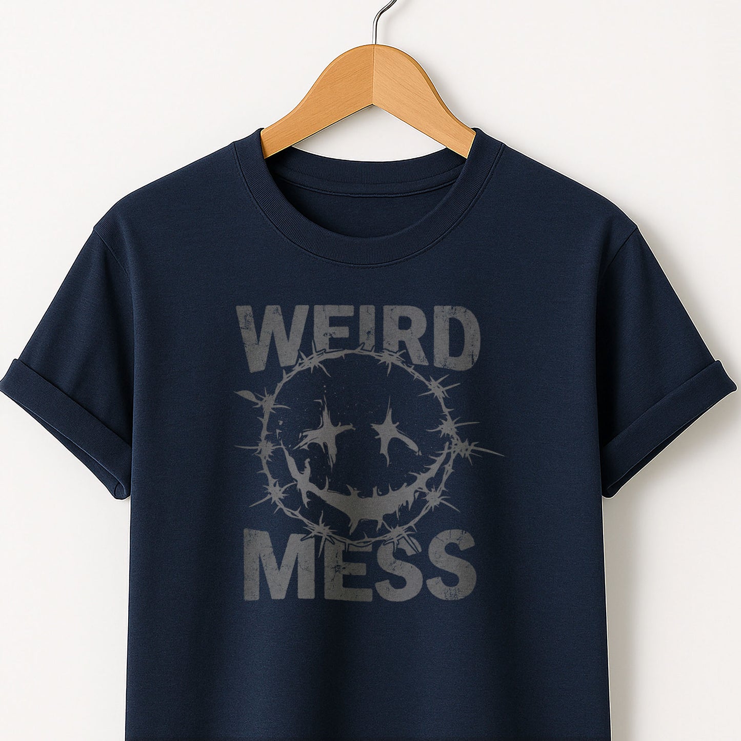 Weird Mess Graphic Funny Self-Deprecating Tee