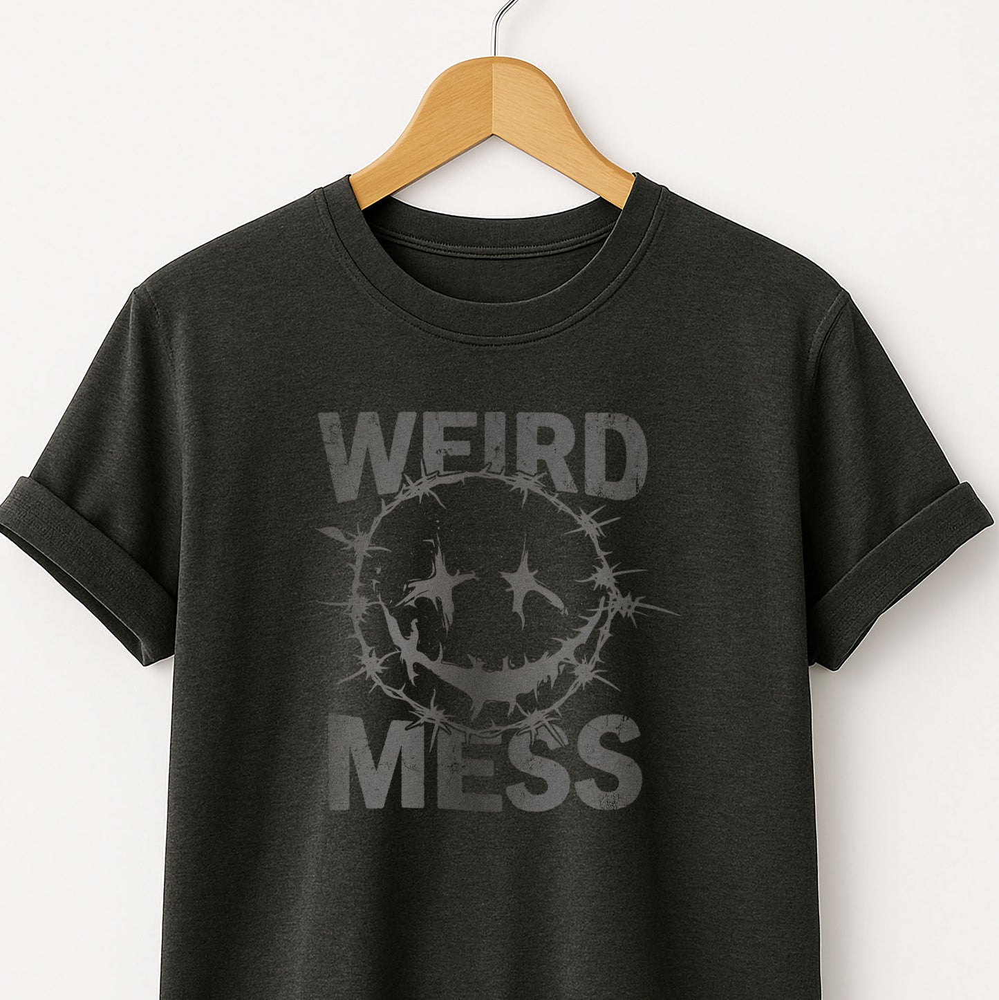 Weird Mess Graphic Funny Self-Deprecating Tee