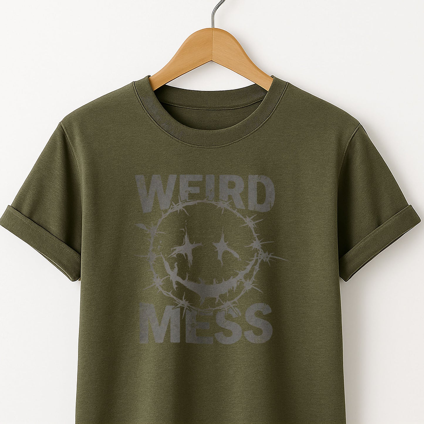 Weird Mess Graphic Funny Self-Deprecating Tee