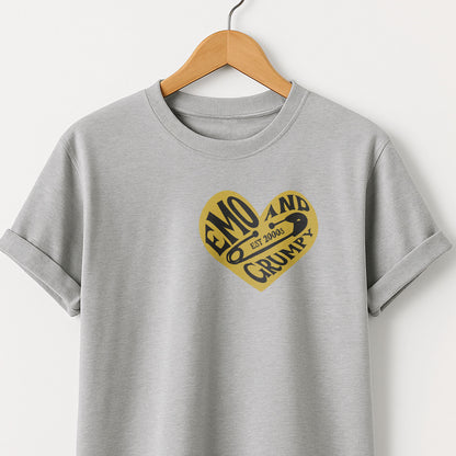 Emo & Grumpy T-Shirt — Moody Graphic Tee for Teens & Alternative Style