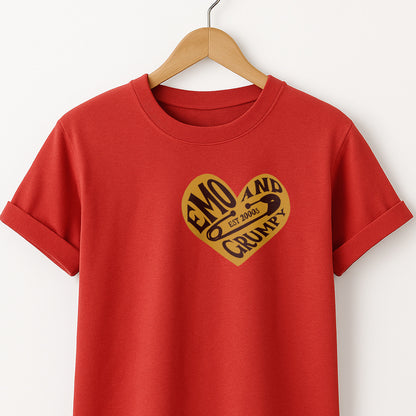 Emo & Grumpy T-Shirt — Moody Graphic Tee for Teens & Alternative Style
