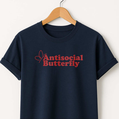 Antisocial Butterfly T-Shirt — Funny Introvert Tee