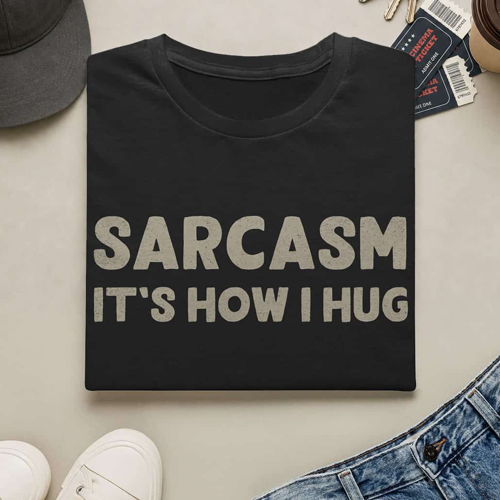 Sarcasm It's How I Hug - T-Shirt