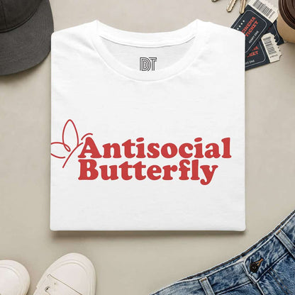 Antisocial Butterfly T-Shirt — Funny Introvert Tee