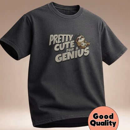 Pretty Cute for a Genius - T-Shirt