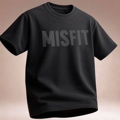 Misfit T-Shirt — Minimal Retro Line Typography