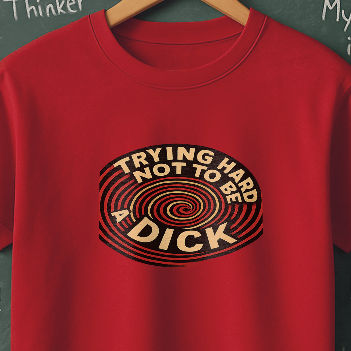 Trying Hard Not to be a Dick T-Shirt