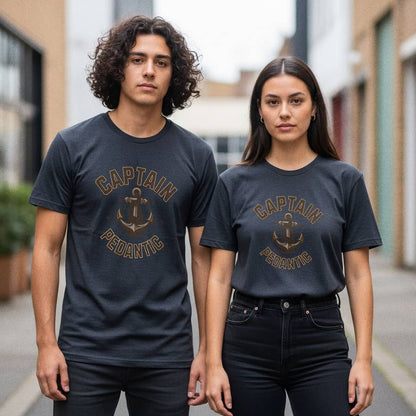 Captain Pedantic T-Shirt — Funny Nerdy Captain Design