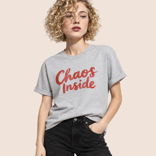 Chaos Inside T‑Shirt - Funny Casual Graphic Tee