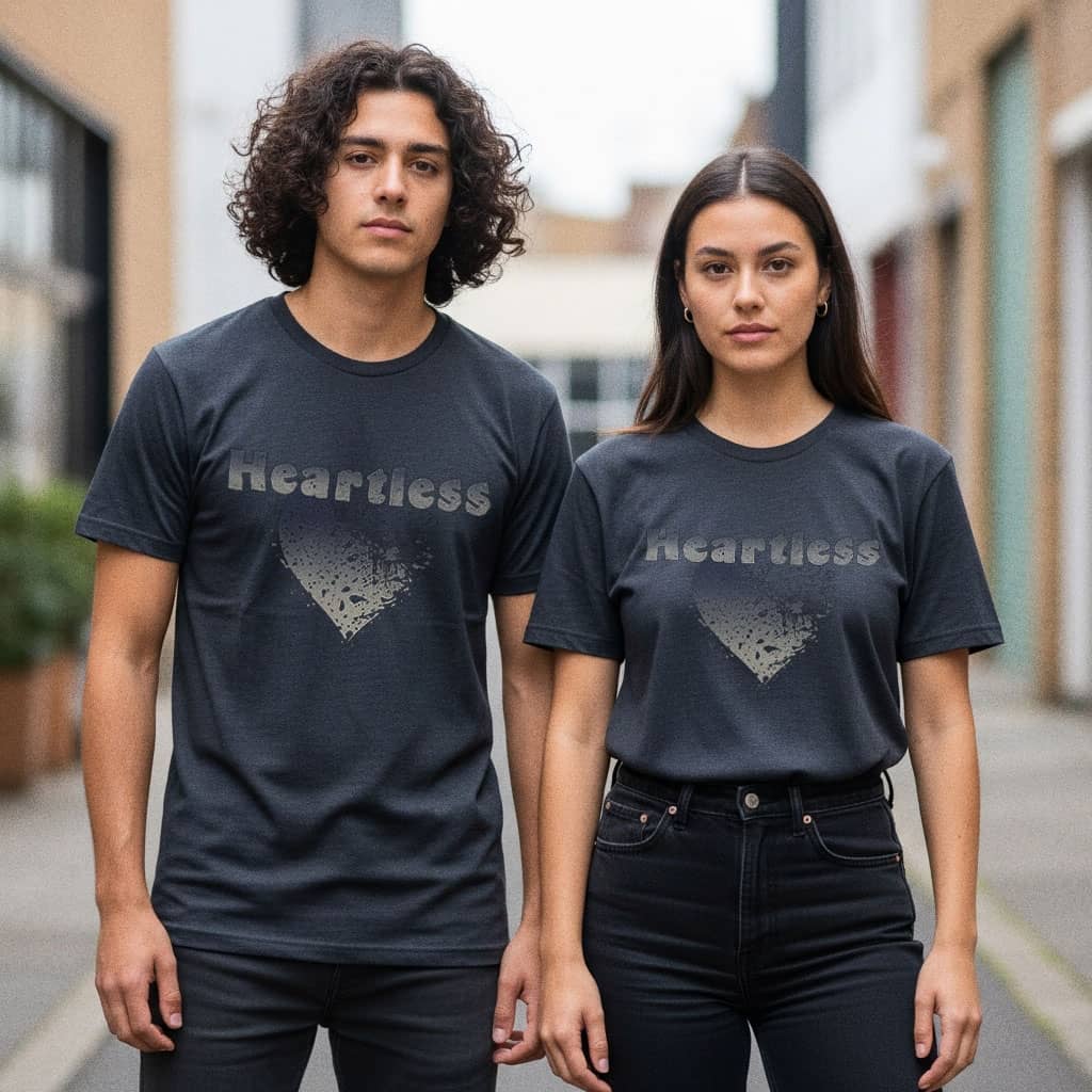 Heartless Graphic T-Shirt — Edgy Streetwear Tee