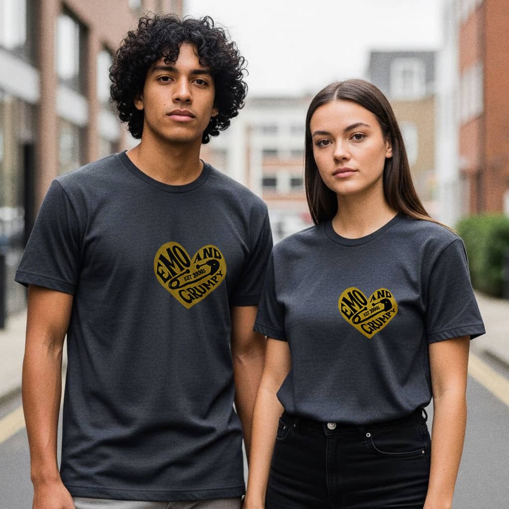 Emo & Grumpy T-Shirt — Moody Graphic Tee for Teens & Alternative Style