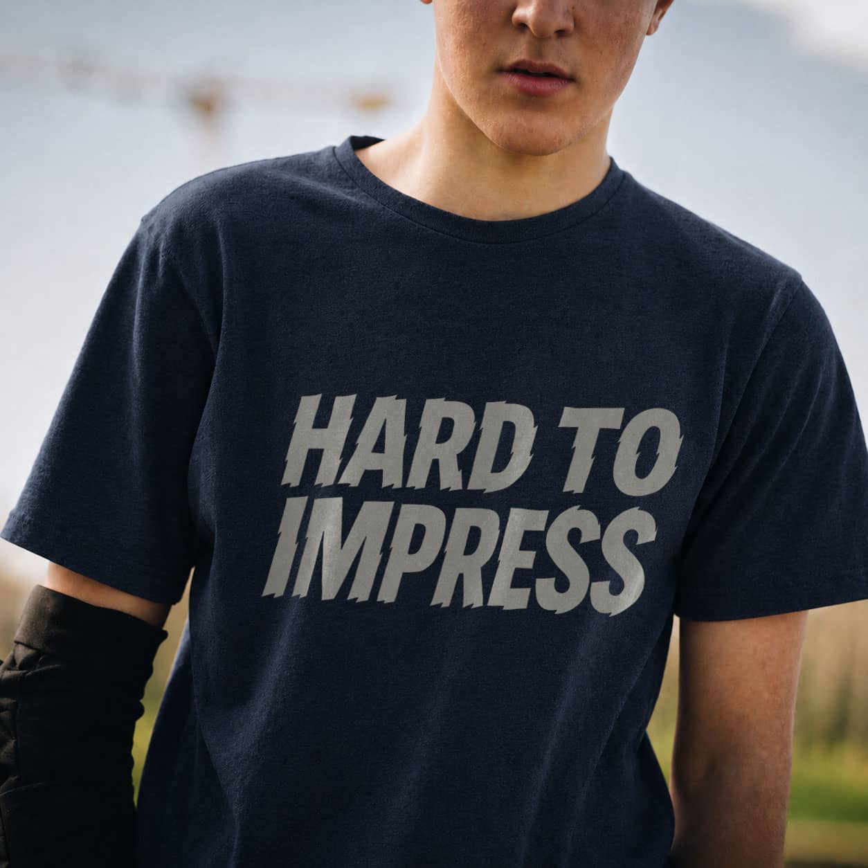 Hard to Impress Graphic T-Shirt — Minimalist Sarcastic Tee