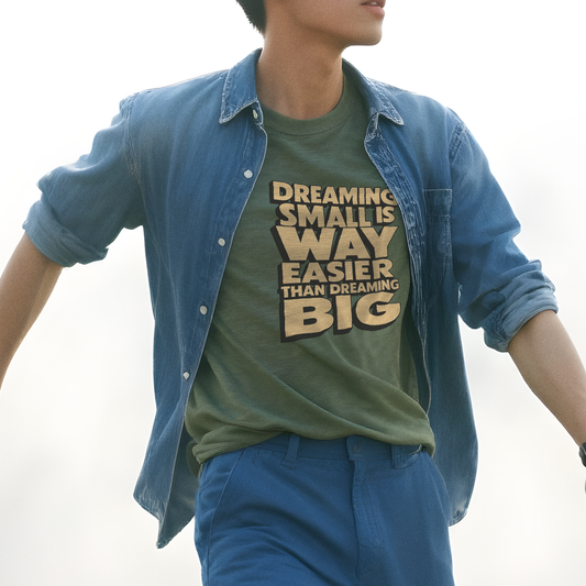 Dreaming Small is Way Easier Than Dreaming Big T-Shirt