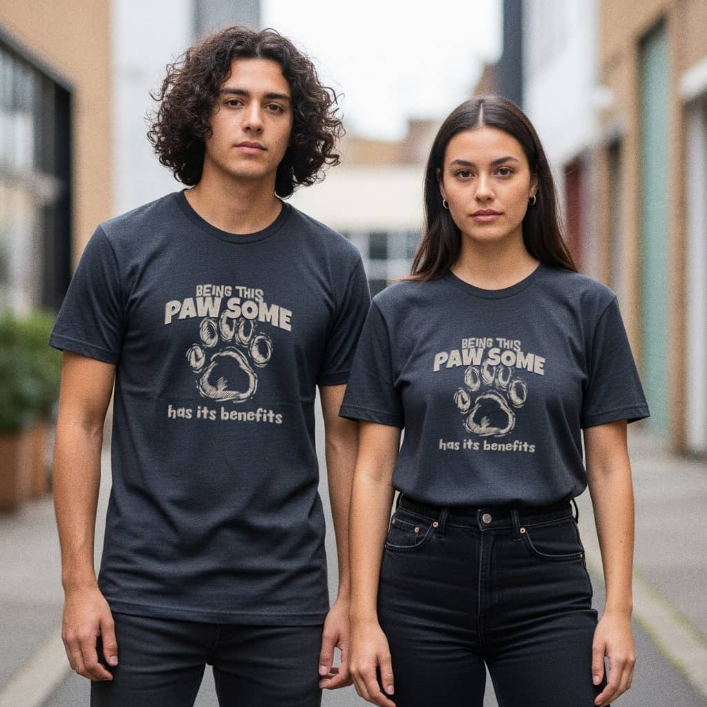 Being This Paw Some -  Funny Cat & Dog Pet Lover Tee