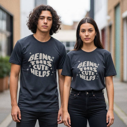 Being This Cute Helps - T-Shirt